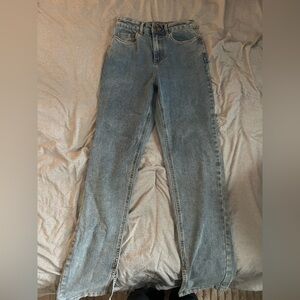 VILA Women's Straight Leg Jeans in Classic Blue